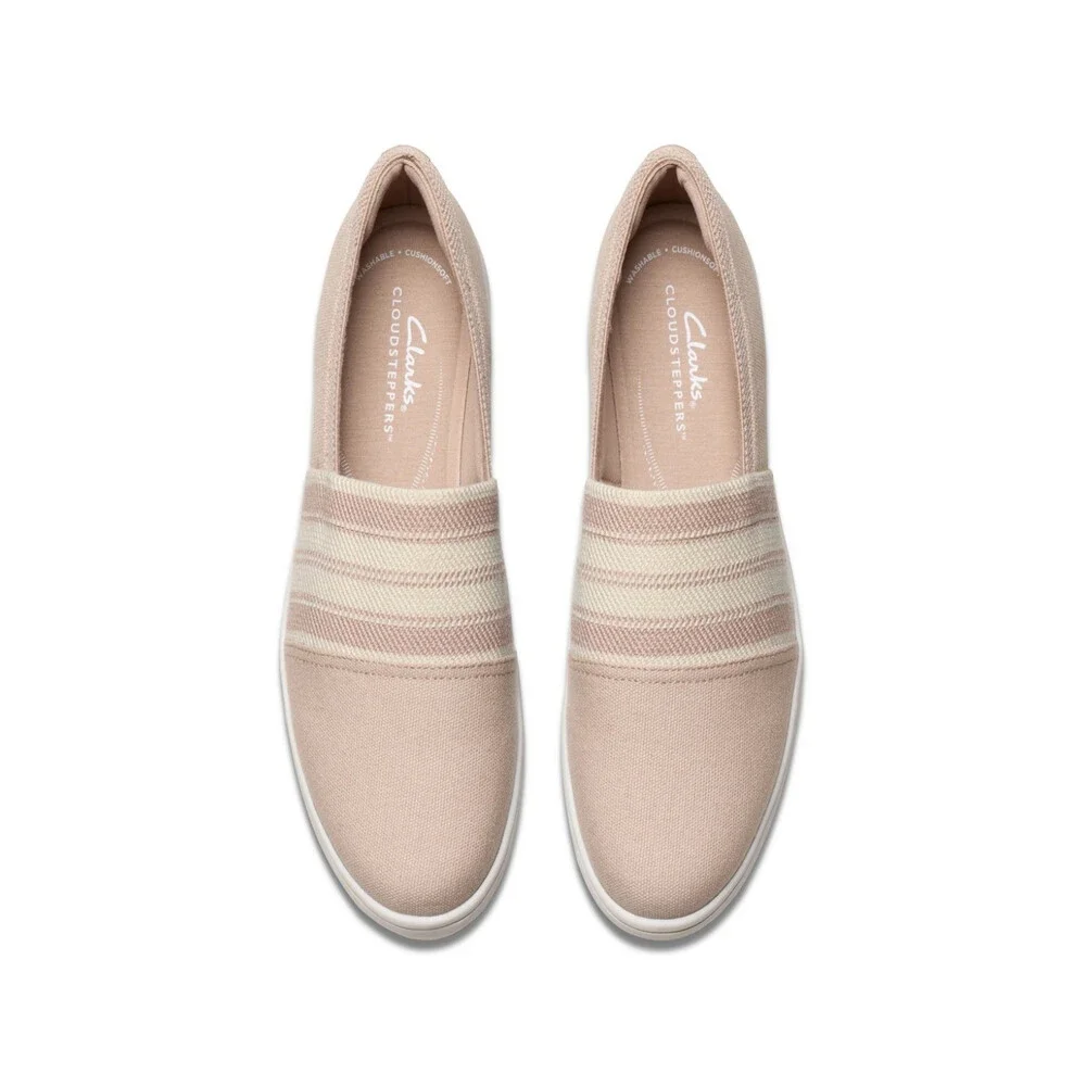 Clarks Breeze Sky Mist Loafer Women's 8 D Sand Round Toe Slip On Shoes HTAT1465